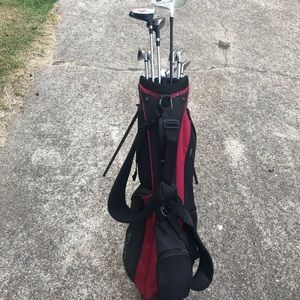 Golf set Wilson steel shaft and in good condition. Have balls and tees